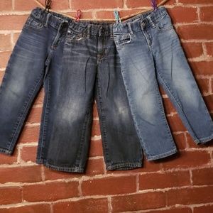 Lot of gap jeans, 3t, 3 pair